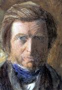 John Ruskin Self-Portrait in a Blue Neckcloth oil painting artist